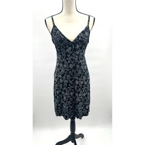 Rene Rofe Whimsigoth Women Small Babydoll Dress Floral Fairy Grunge Dark Cottage